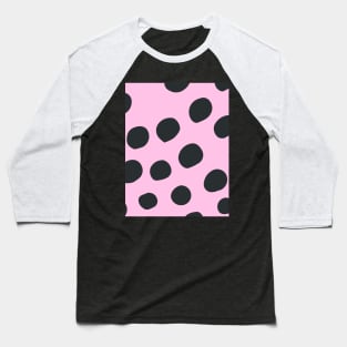 Fancy dot pink pastel pattern Baseball T-Shirt